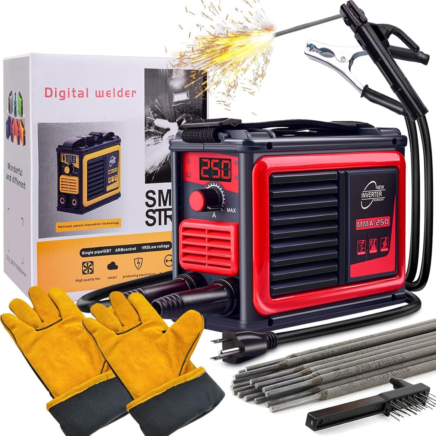 Upgraded MMA-250A 110V Welder Machine for Home DIY Projects