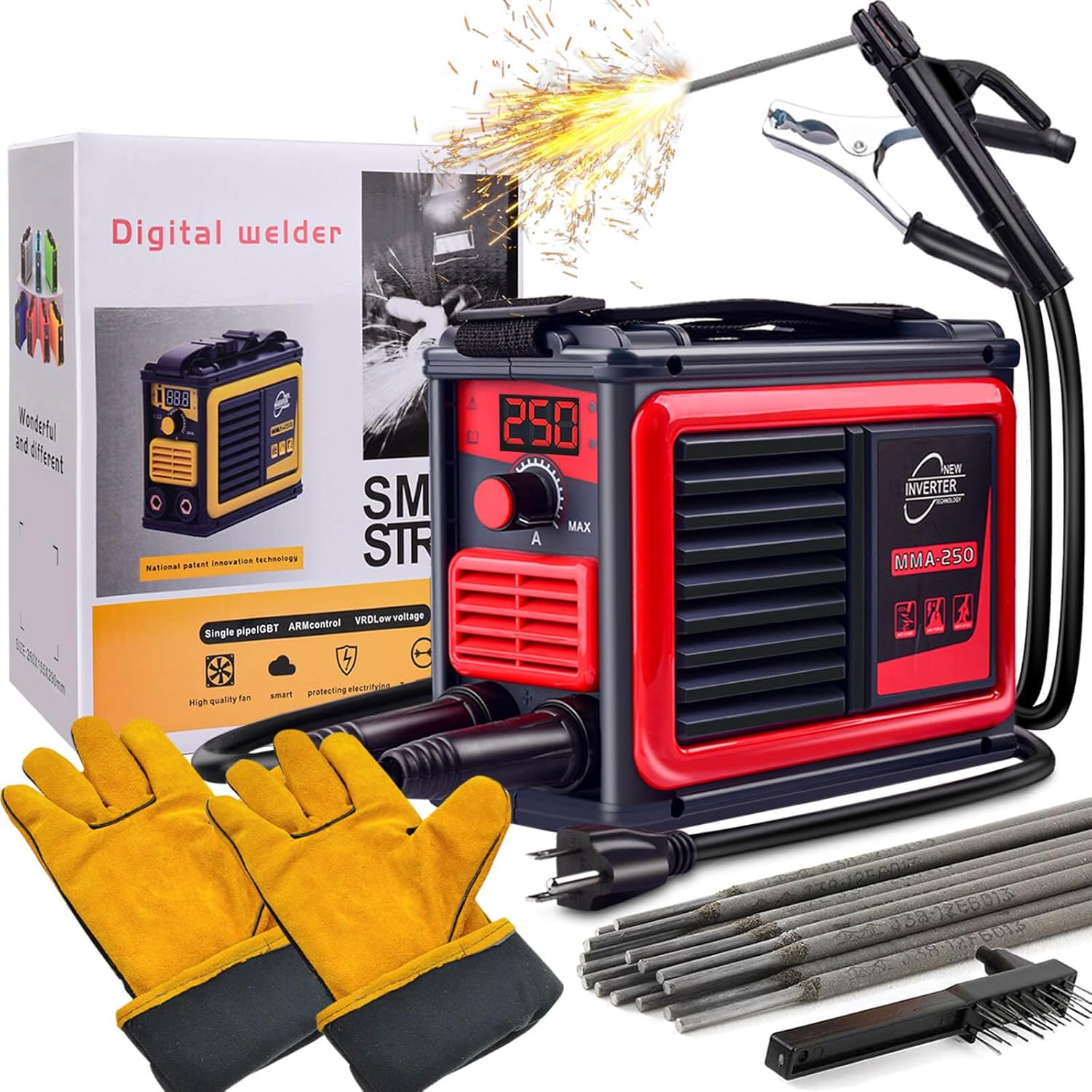Upgraded MMA-250A 110V Welder Machine for Home DIY Projects