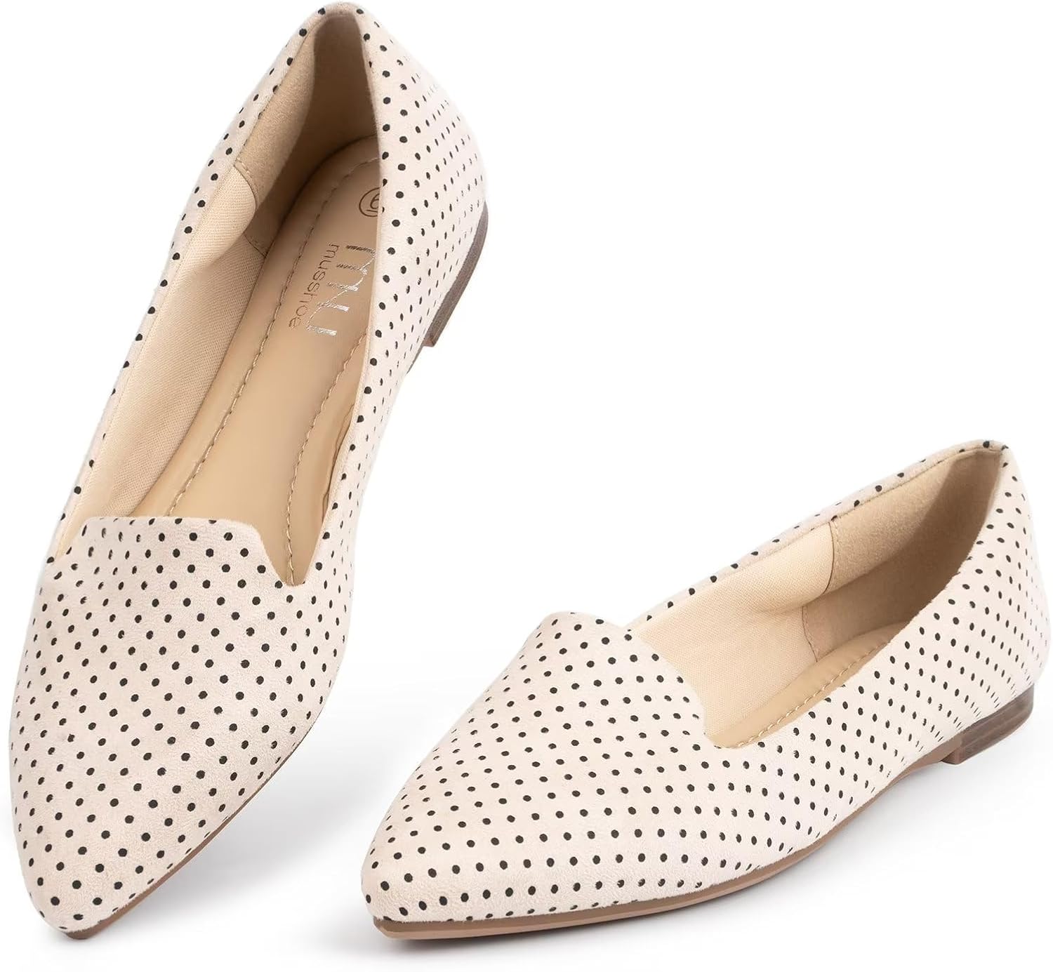 MUSSHOE Flat Shoes for Women - Comfortable Slip-On Style