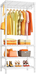 Ulif H4 Mini Portable Closet 4-Tier Garment Rack - Space-Saving