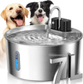 Voluas Dog Water Fountain: Wireless Stainless Steel Pet Bowl
