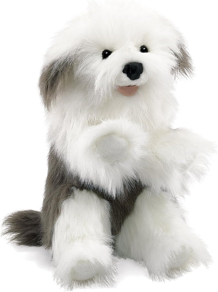 Folkmanis Sheepdog Hand Puppet for Engaging Play and Learning