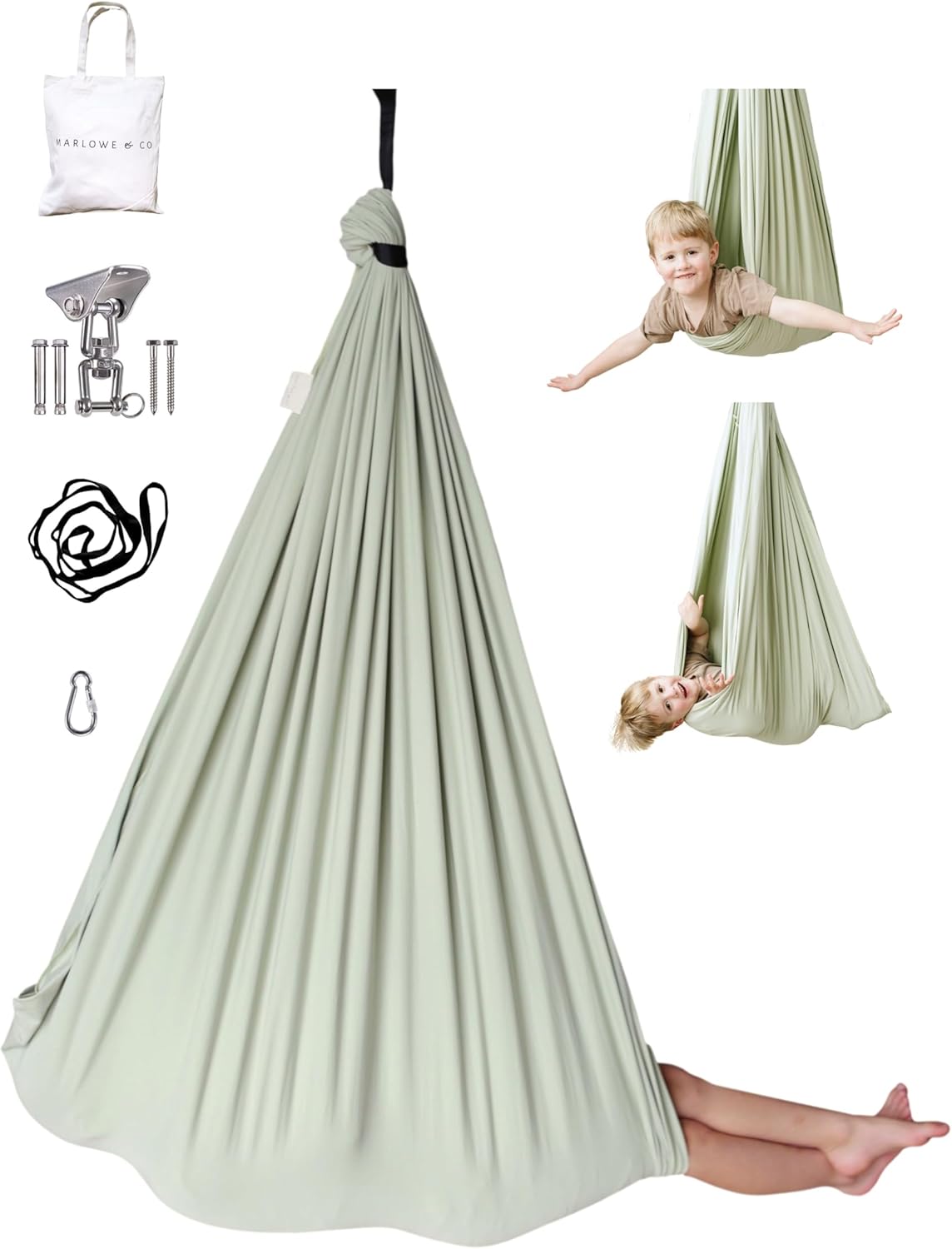 Marlowe & Co Indoor Outdoor Double Layer Cotton Sensory Swing