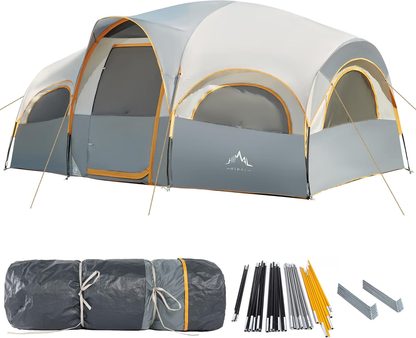 8 Person Camping Tent with Rainfly for Family Adventures