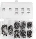 150PCS Circle Hooks Assortment - Strong High Carbon Steel for Fresh