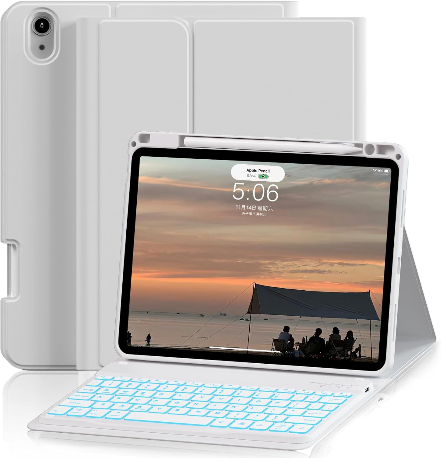 iPad Air 11 inch Case with Keyboard and Backlit Features