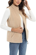 Women's Fleece Vest with 6 Pockets (XS-2XL) - Lightweight Warm Fit