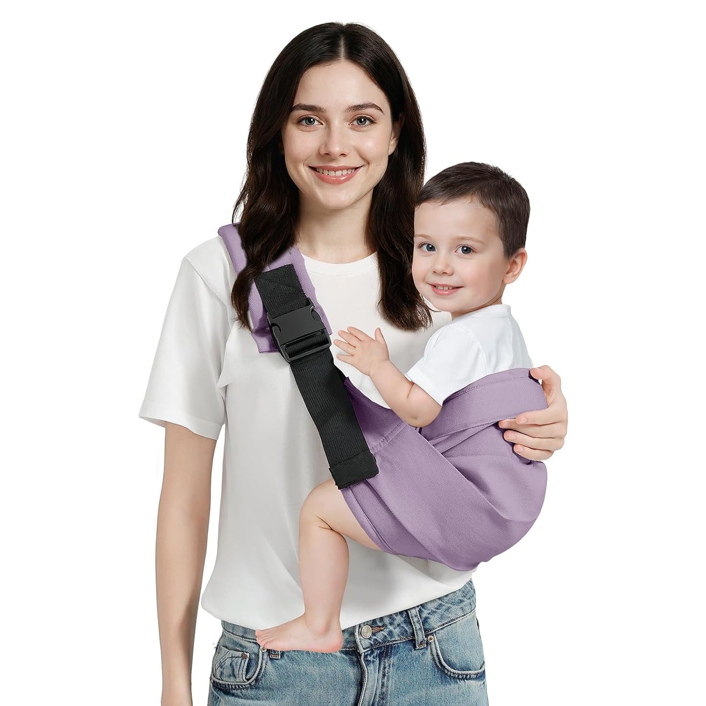 Baby Sling Carrier with Double Safety Buckle for Comfort