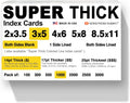 1,000 SUPER THICK Index Cards 3x5 14pt - Heavyweight Flashcards