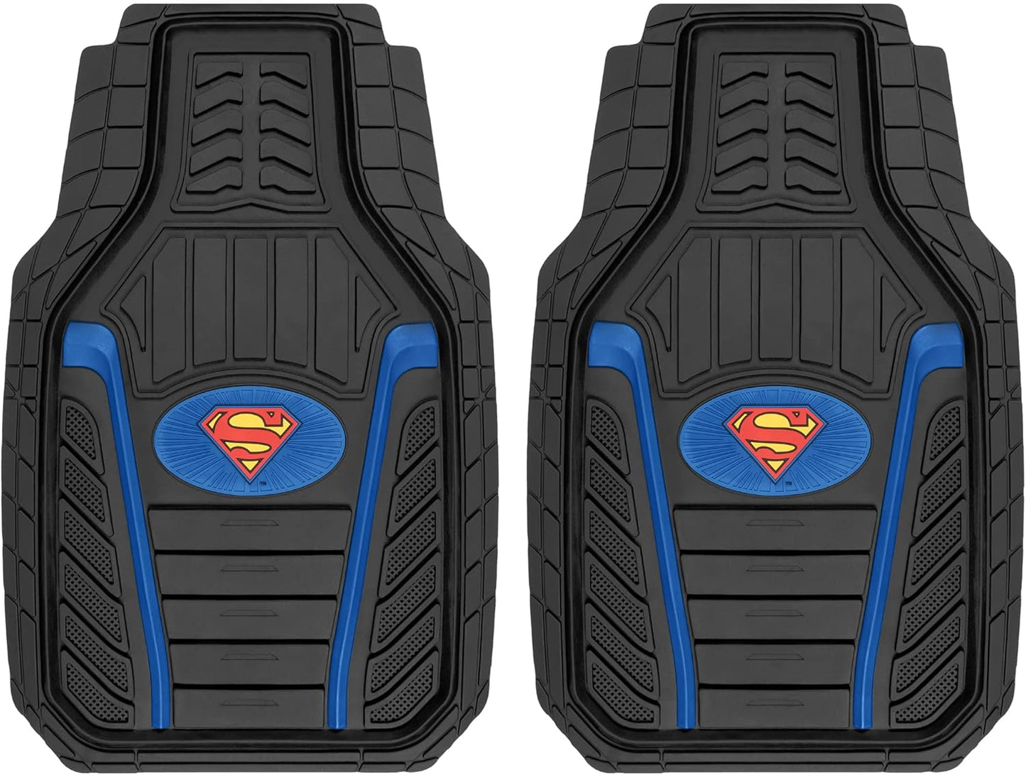 BDK Warner Bros DC Comics Armored Superman Car Floor Mats