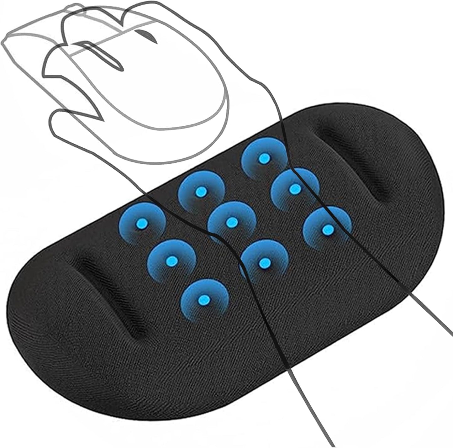 Lekvey Ergonomic Gel Mouse Wrist Rest - Pain Relief