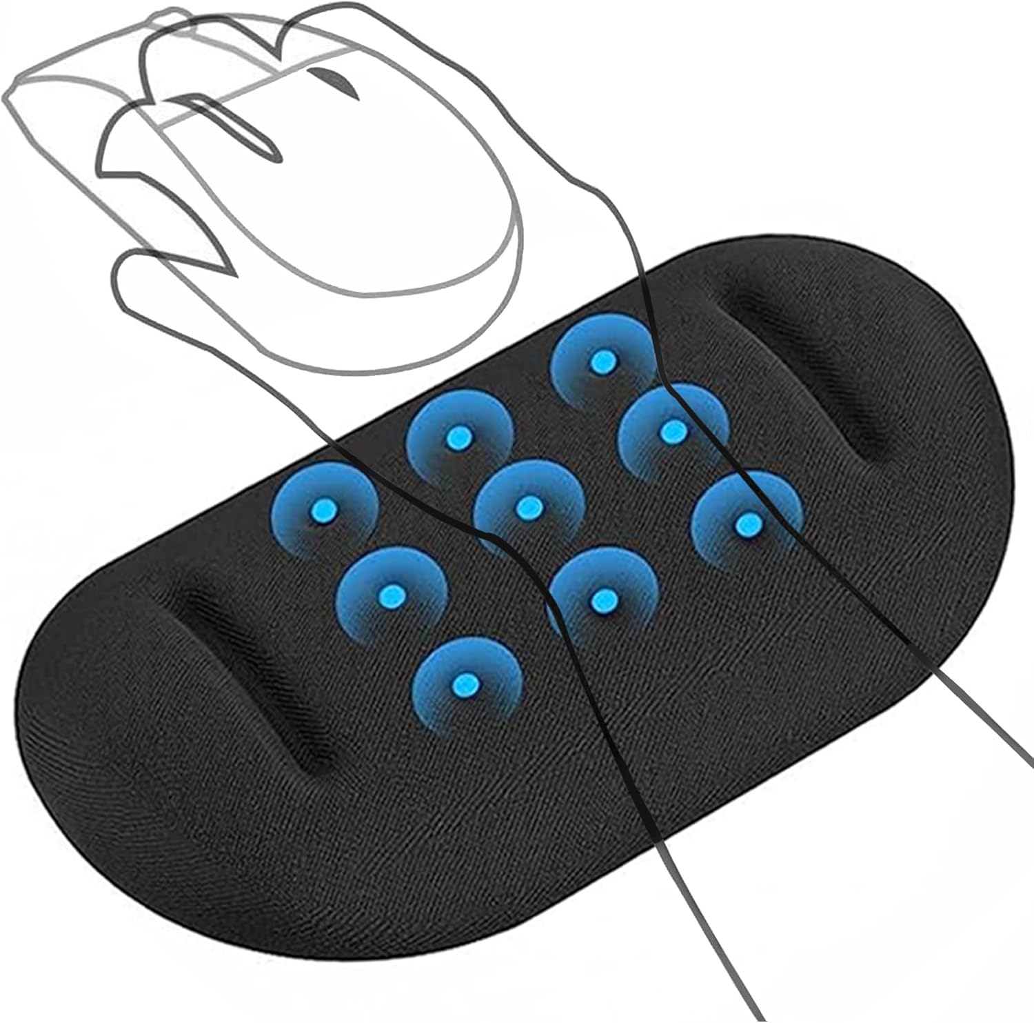 Lekvey Ergonomic Gel Mouse Wrist Rest - Pain Relief