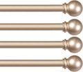 Kenney Chelsea Ball End Window Curtain Rod 48 to 86 in - 4 Pack