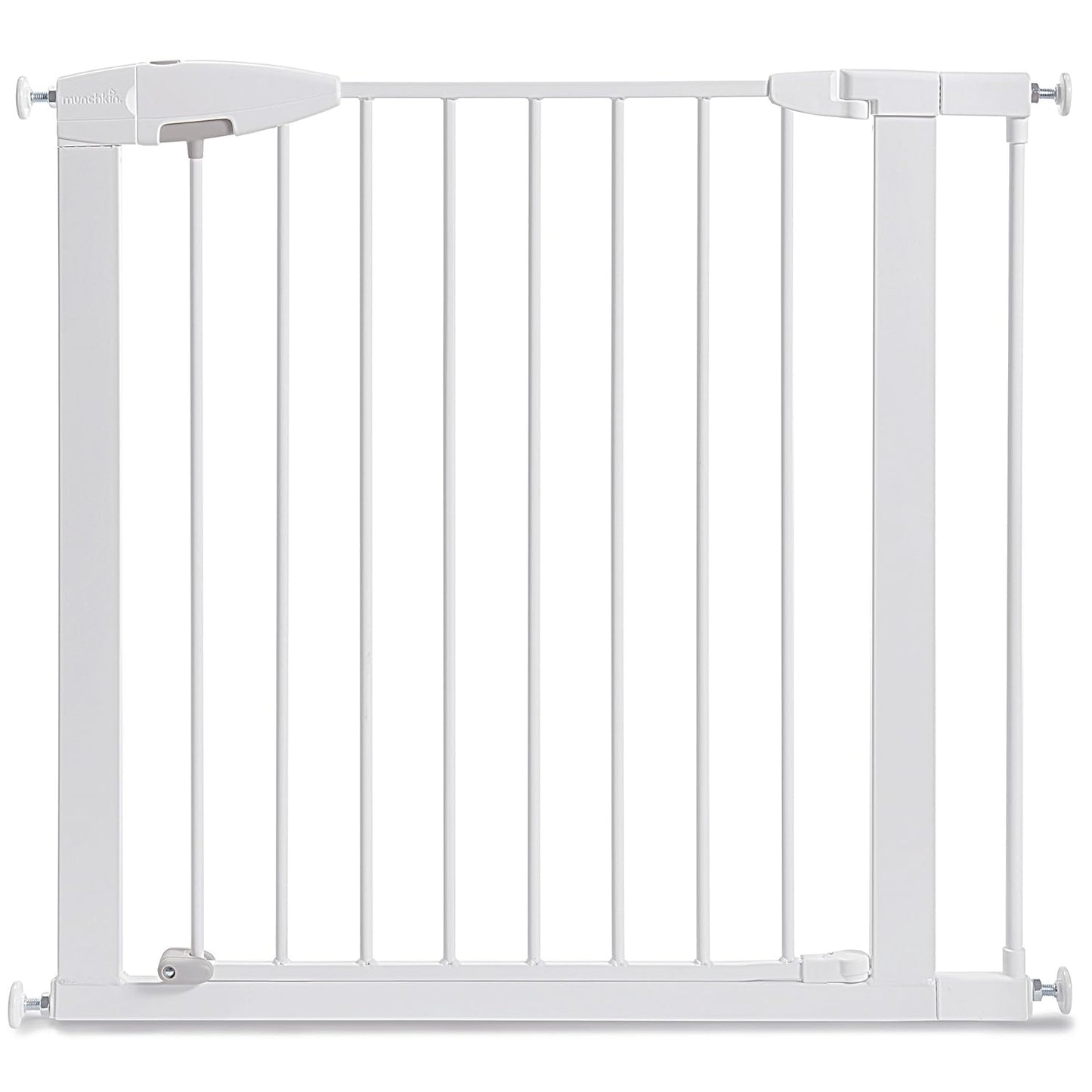 Safe Walk Through Baby Gate for Stairs & Doors - Munchkin White Metal