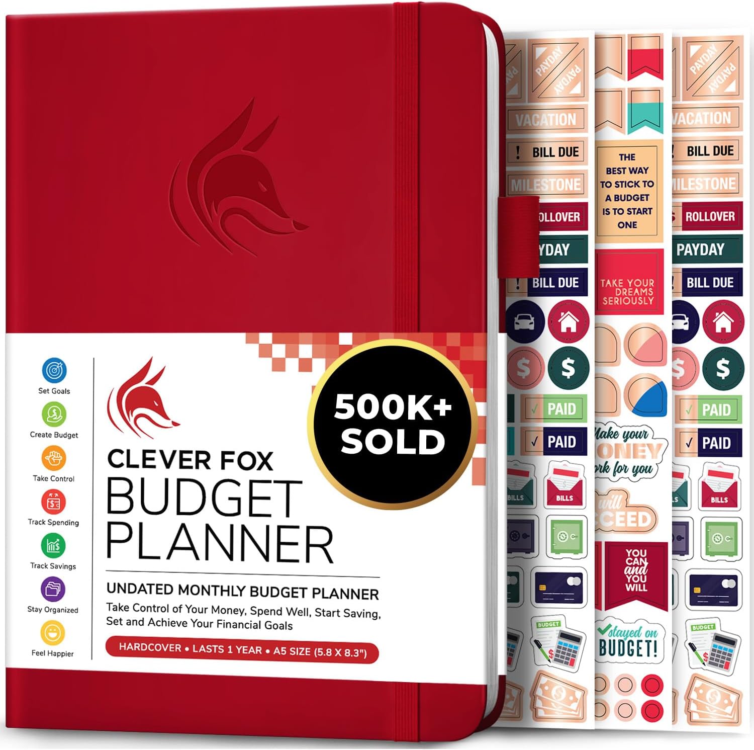 Clever Fox Budget Planner - A5 Expense Tracker