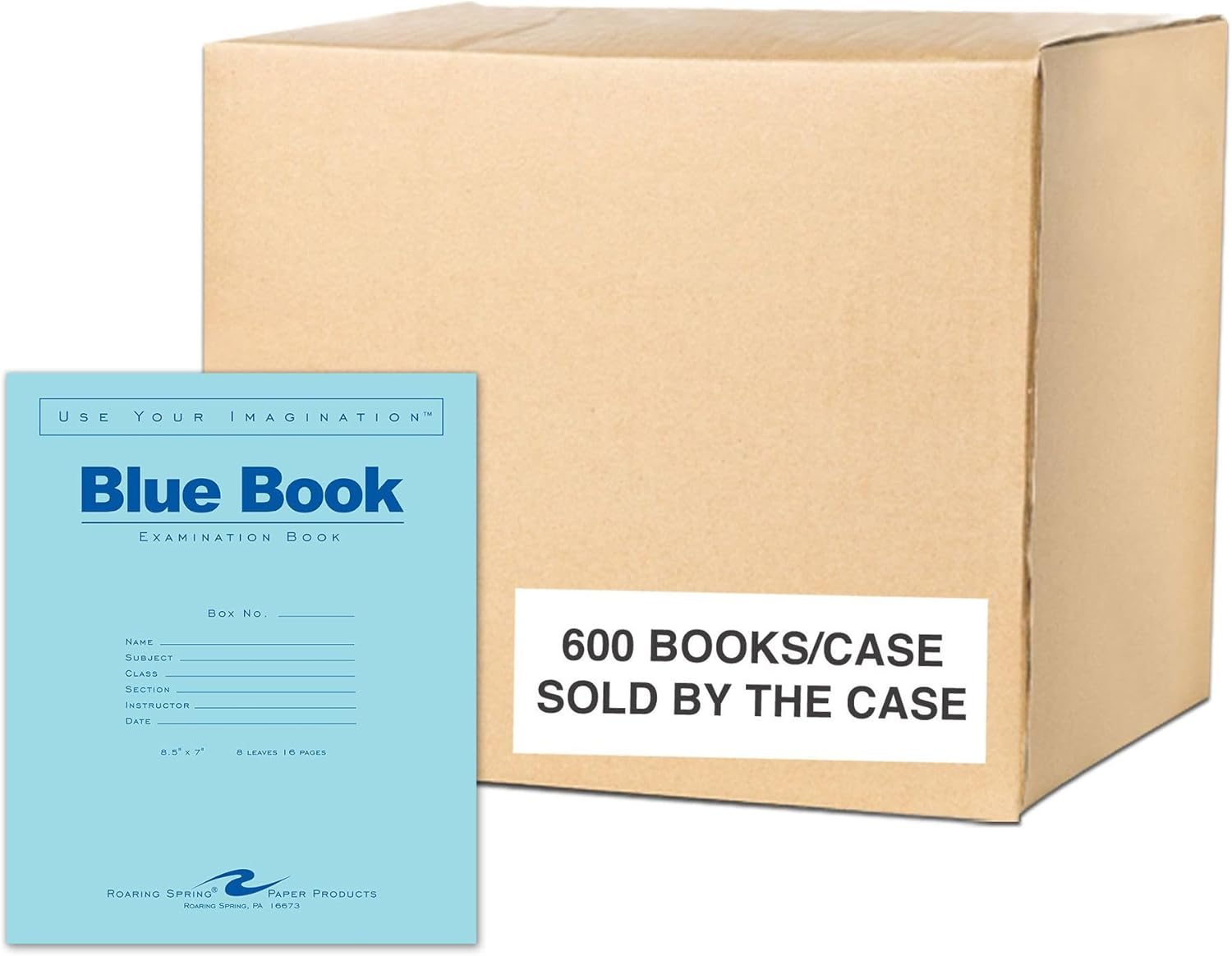 ROARING SPRING Exam Blue Books for School Tests and Assignments