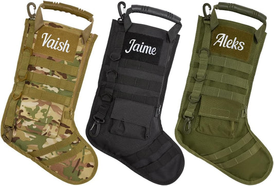 Personalized Tactical Christmas Stockings for Unique Holiday Cheer
