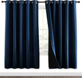 NICETOWN Moroccan Blue Full Shade Curtain Panels - Real Blackout