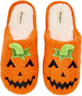 Unisex Pumpkin Jack O Lantern Slipper for Women - Cozy Memory Foam