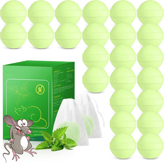 24 Pack Natural Mouse Repellent Balls - Keep Rodents Out