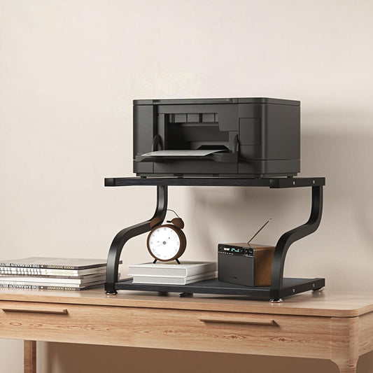 2 Tier Printer Stand with Storage - Organize Efficiently!