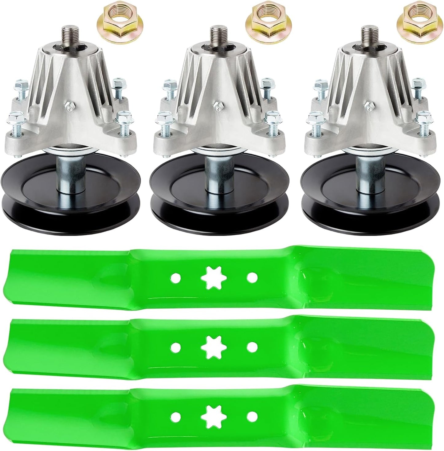 50 Inch Mower Deck Kit with 3 Spindle and 3 Blade for Cub Cadet