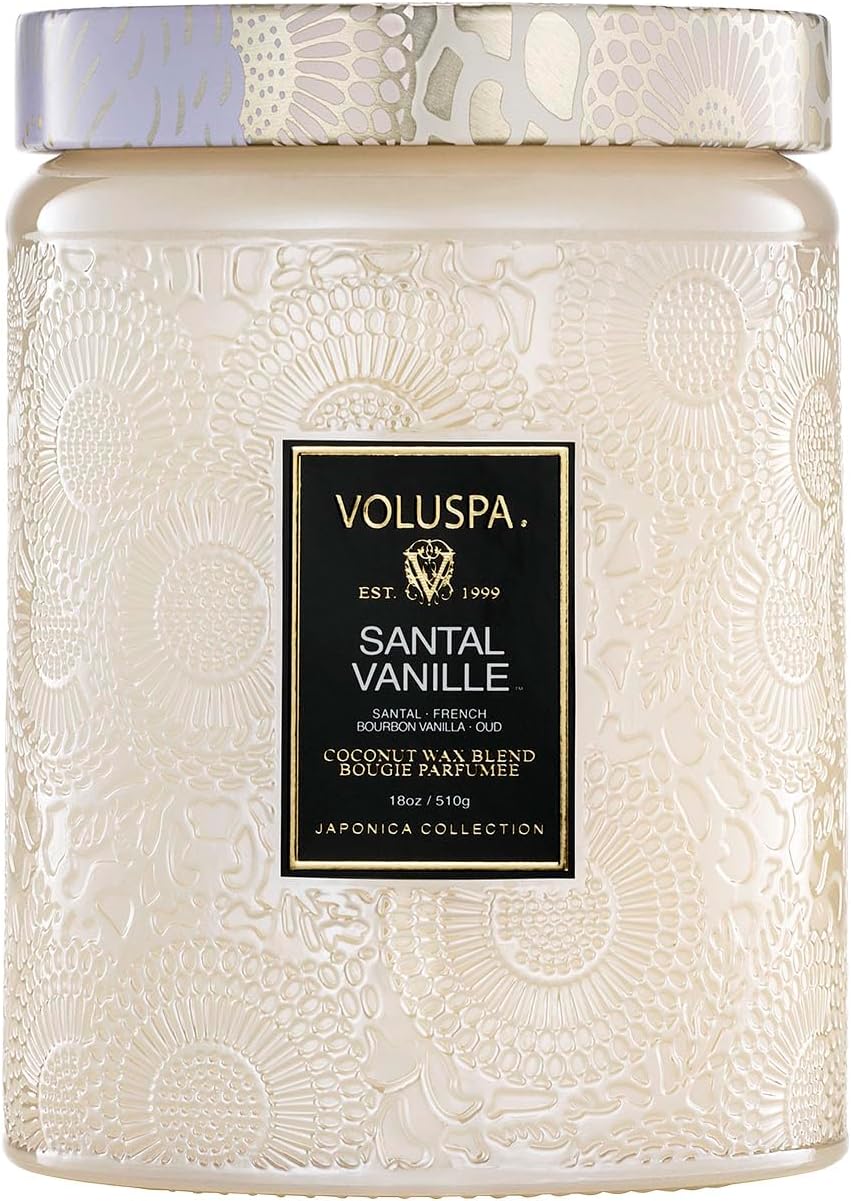 Santal Vanille Candle - Luxurious Coconut Wax Blend for Home