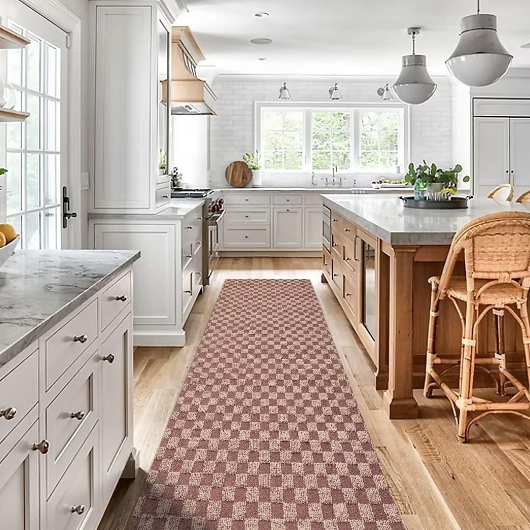 Non-Slip Runner Rug 2ft x 73ft for Hallway Kitchen Entryway