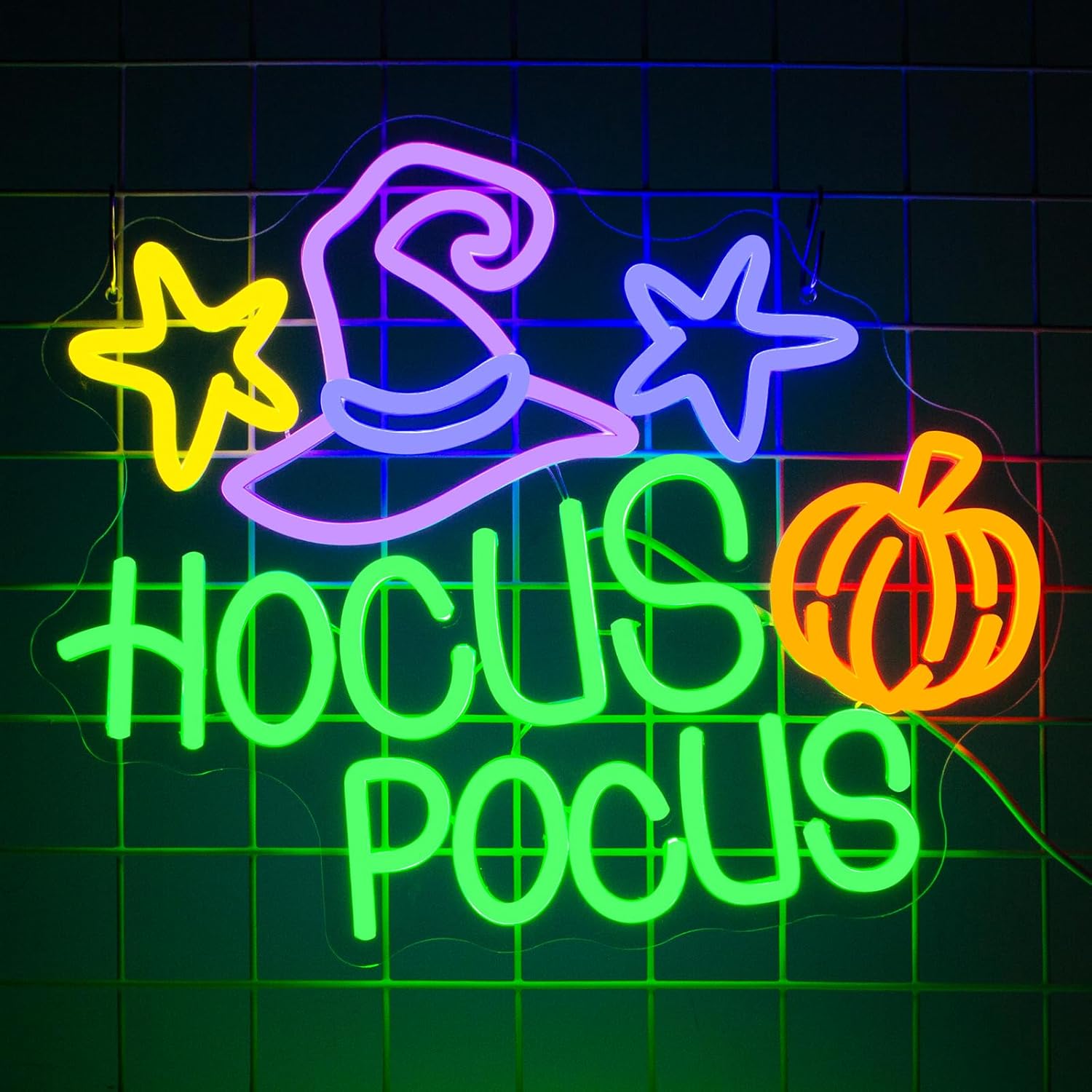 Hocus Pocus Neon Sign for Halloween Party Decor and Gifts