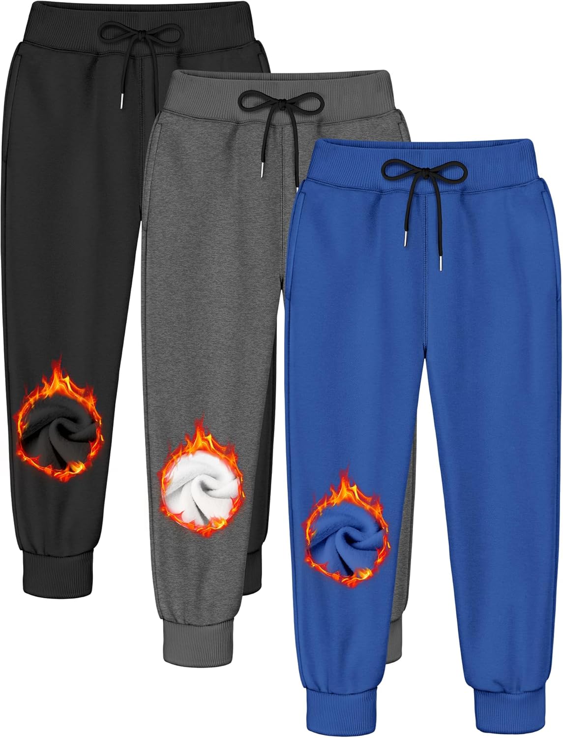 Boys Sweatpants Fleece Pants for Toddler Boys with Pockets