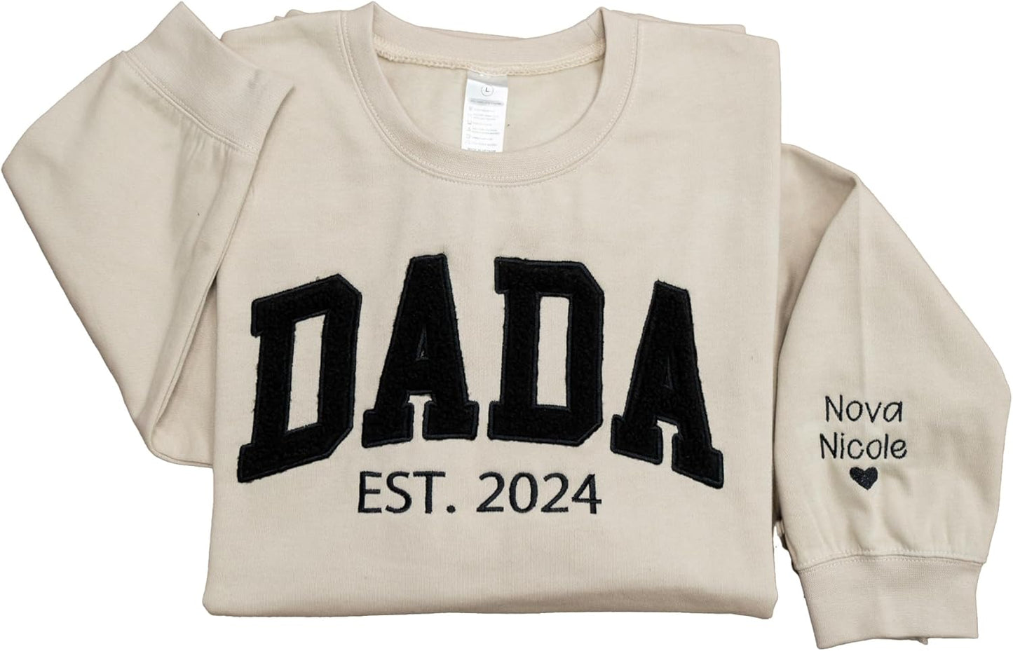 Custom Dad & Mom Hoodie | Personalized Kid Names | Faux Fur Text | Mom & Grandma Gifts