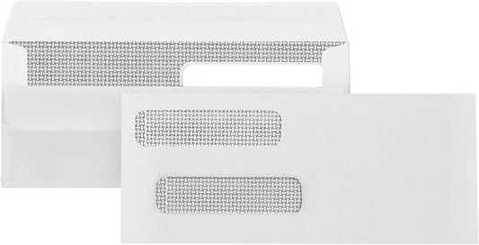 500 No. 8 Flip and Seal Double Window Security Check Envelopes
