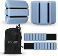 Polyfit Wrist & Ankle Weights - 1 Pair Wearable 2.4 lb Set