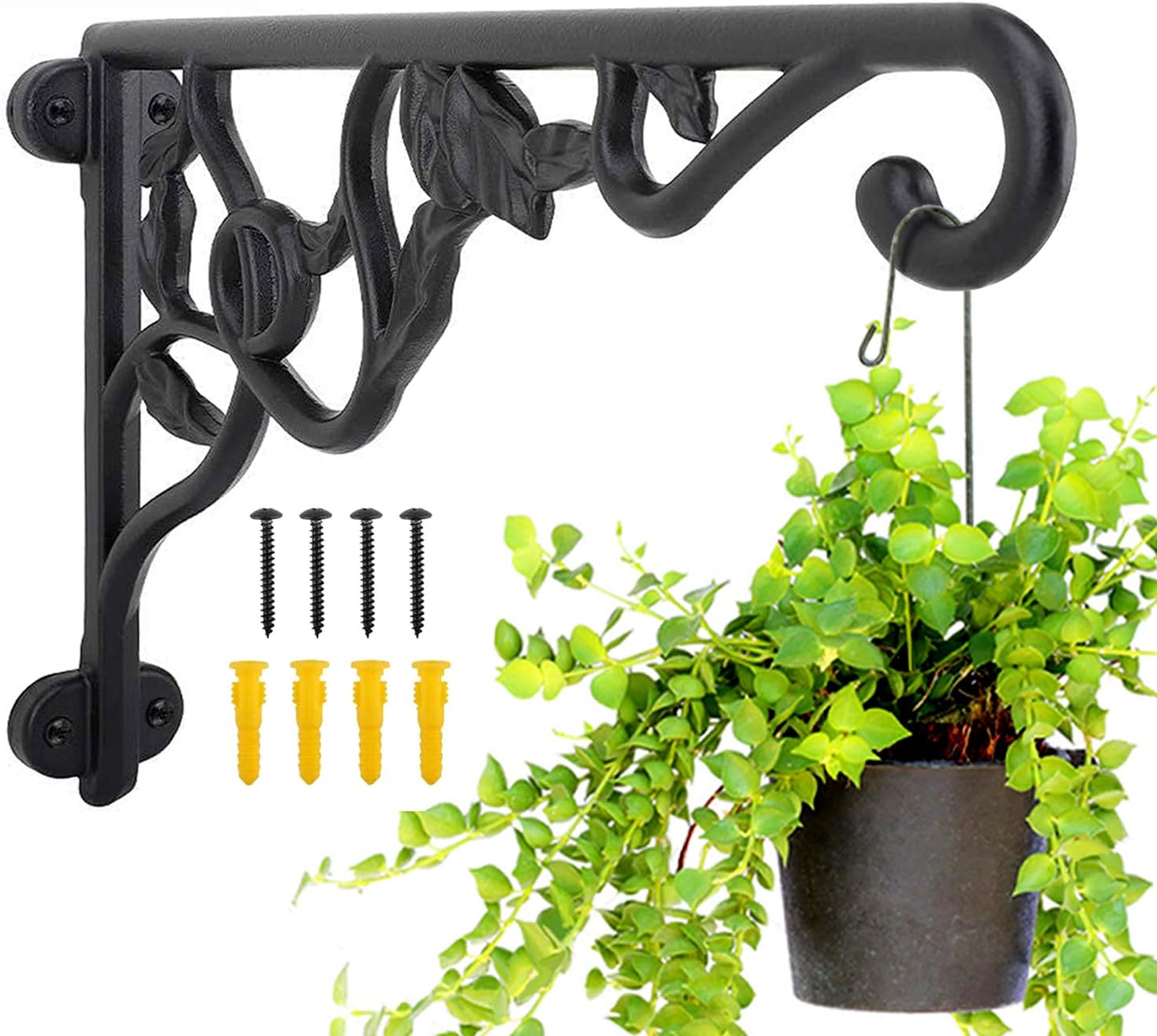 KABB Heavy Duty Hanging Plant Brackets for Indoor and Outdoor Use