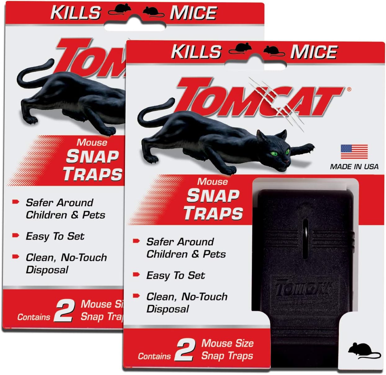 Tomcat Mouse Snap Trap - Clean & Painless Mouse Removal