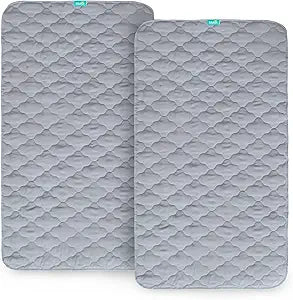 Waterproof Crib Mattress Protector Pad for Baby 2 Pack