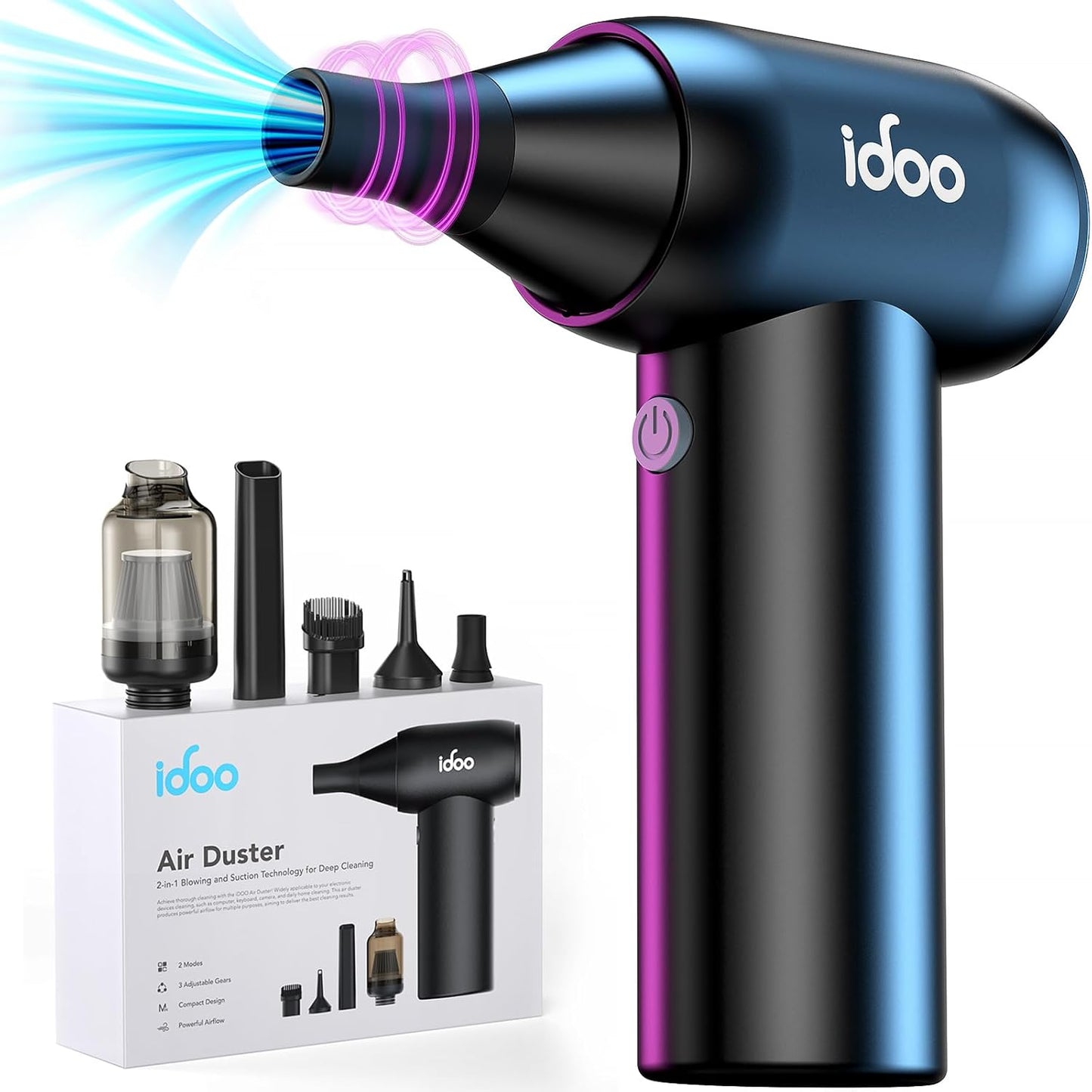 iDOO Compressed Air Duster for Efficient Cleaning of Electronics