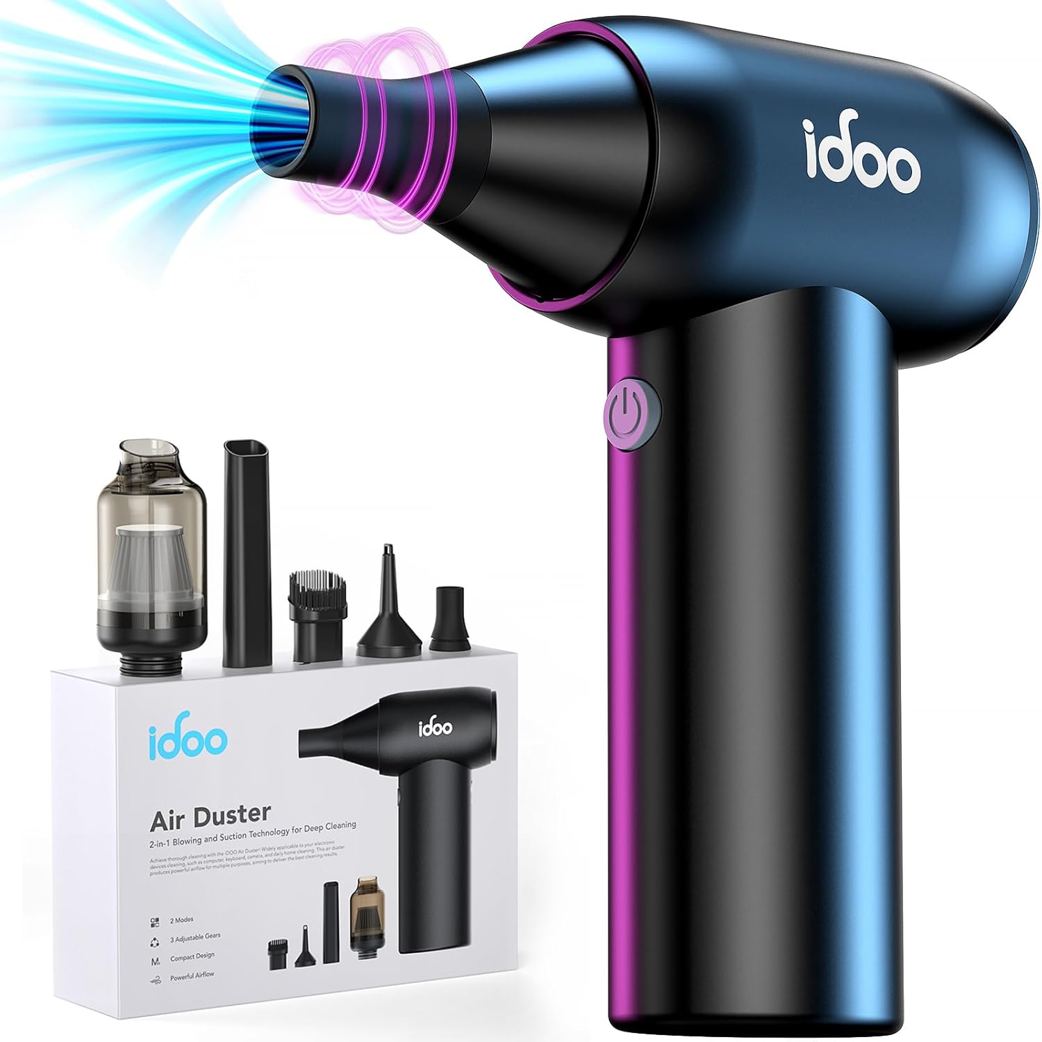 iDOO Compressed Air Duster for Efficient Cleaning of Electronics