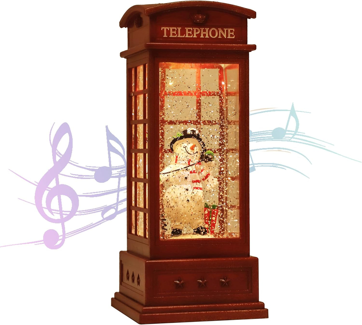 Christmas Snow Globe Lantern with 8 Songs for Holiday Cheer