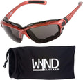 WYND Blocker Polarized Motorcycle Riding Sunglasses Sports Wrap