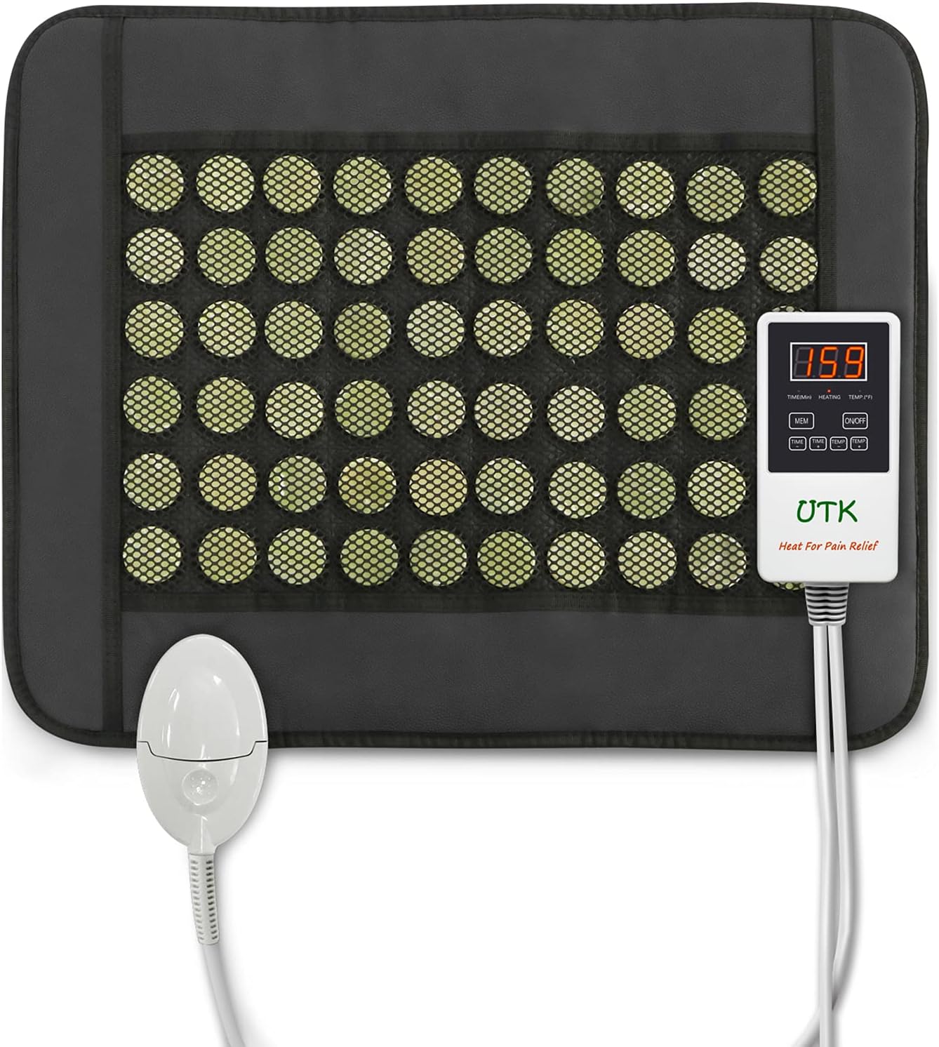 UTK Jade Heating Pad - Back Pain Relief - Portable & Adjustable