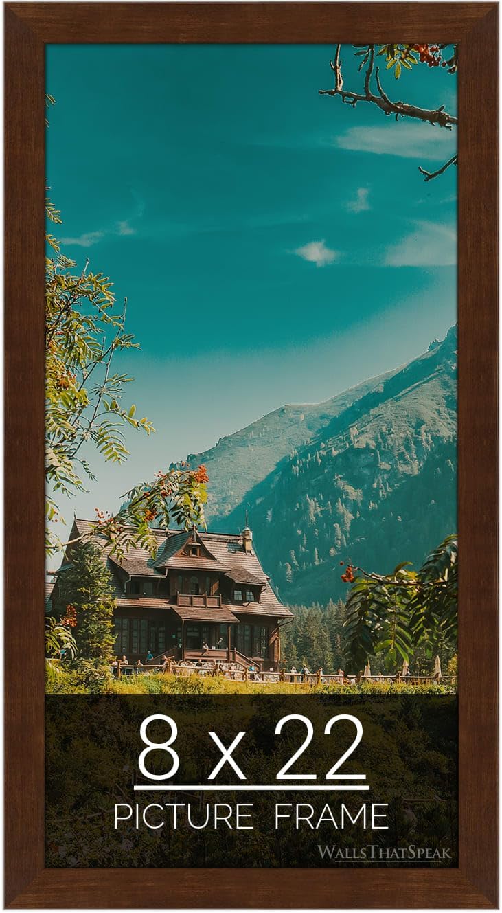 Mocha Walnut Picture Frame for Puzzles, Posters, and Photos