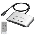 USB C Switch 3-in-1-Out 20Gbps - Share One USB-C Monitor Between Three