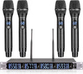 4 Channel Wireless Microphone System - Professional Vocal Wireless Set