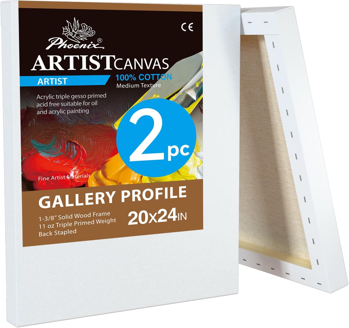 PHOENIX 20x24 Inch Gallery Canvas - Perfect for Artists