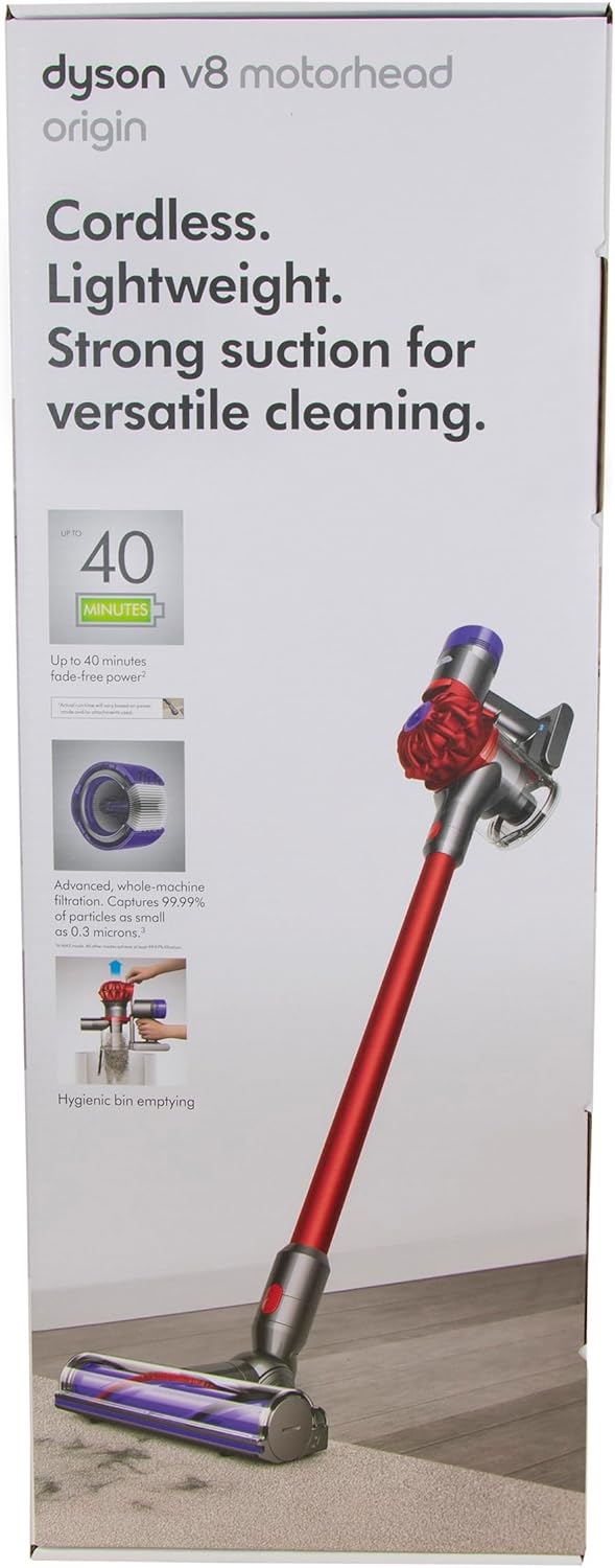 Dyson V8 Motorhead Origin - Powerful Red Cordless Vacuum