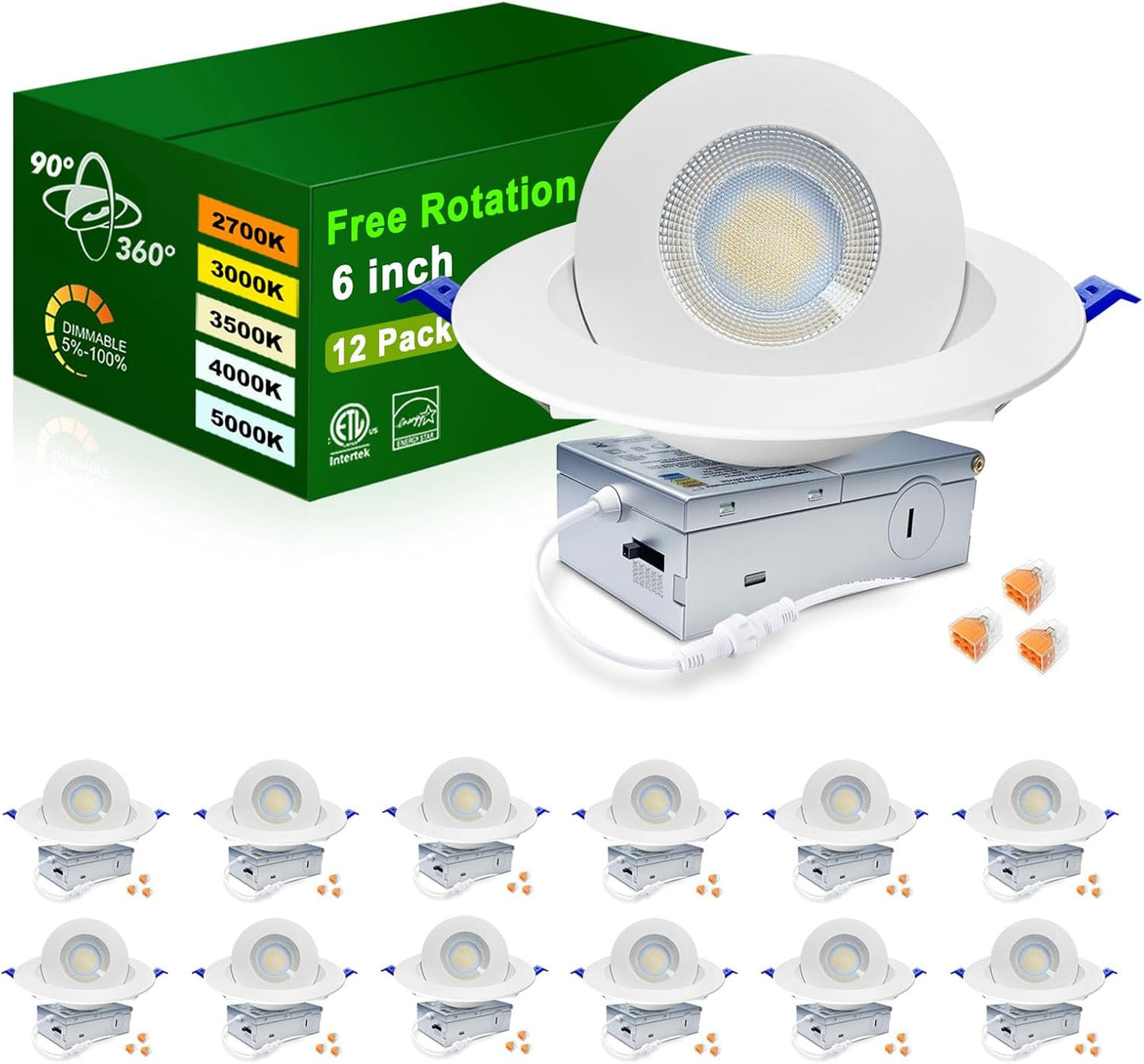 Zouzai New Generation 5CCT LED Recessed Gimbal Light Review