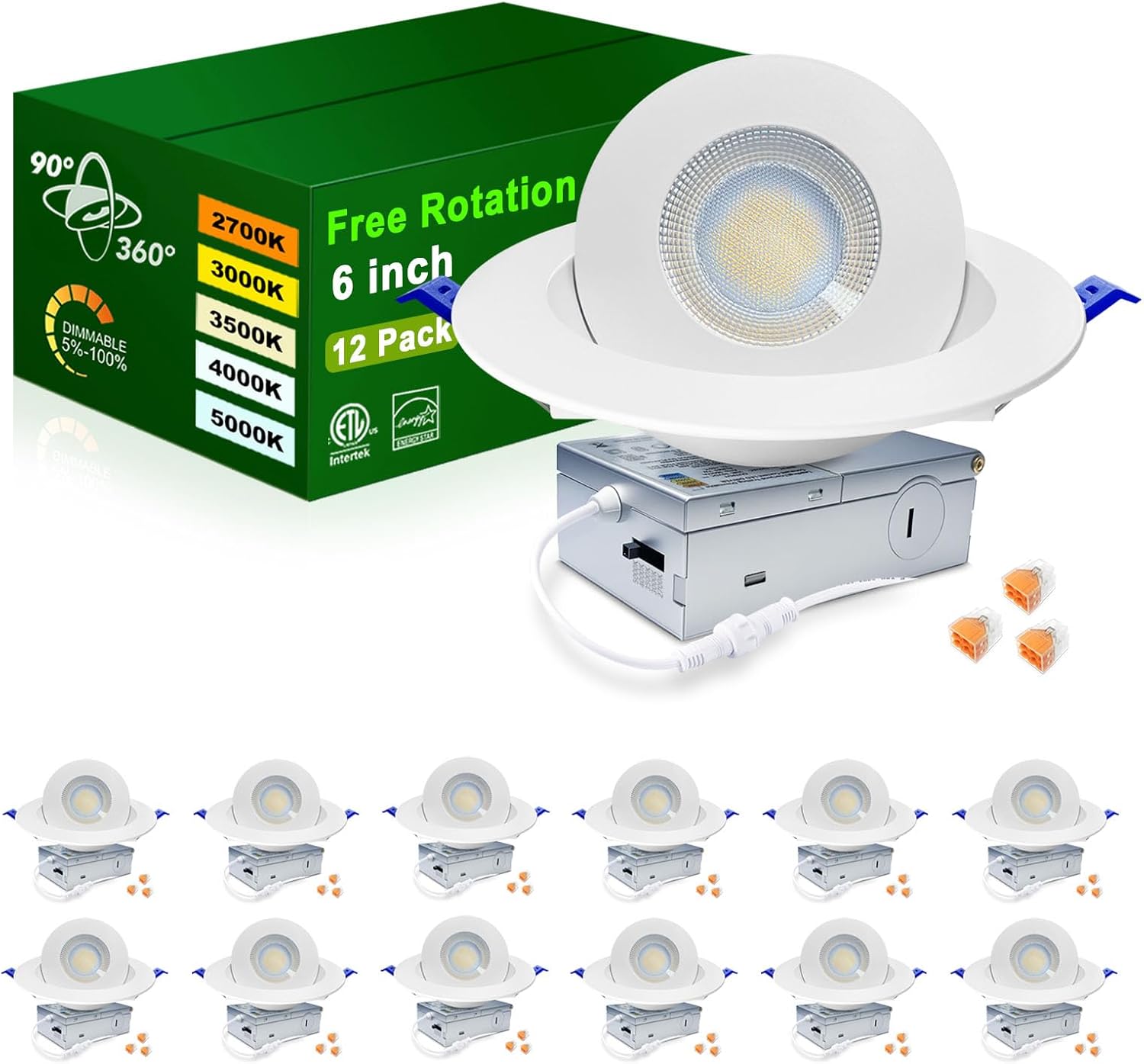 Zouzai New Generation 5CCT LED Recessed Gimbal Light Review