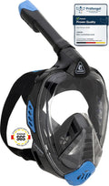 Cressi Adult Snorkeling Full Face Mask - Wide Clear View, Easy