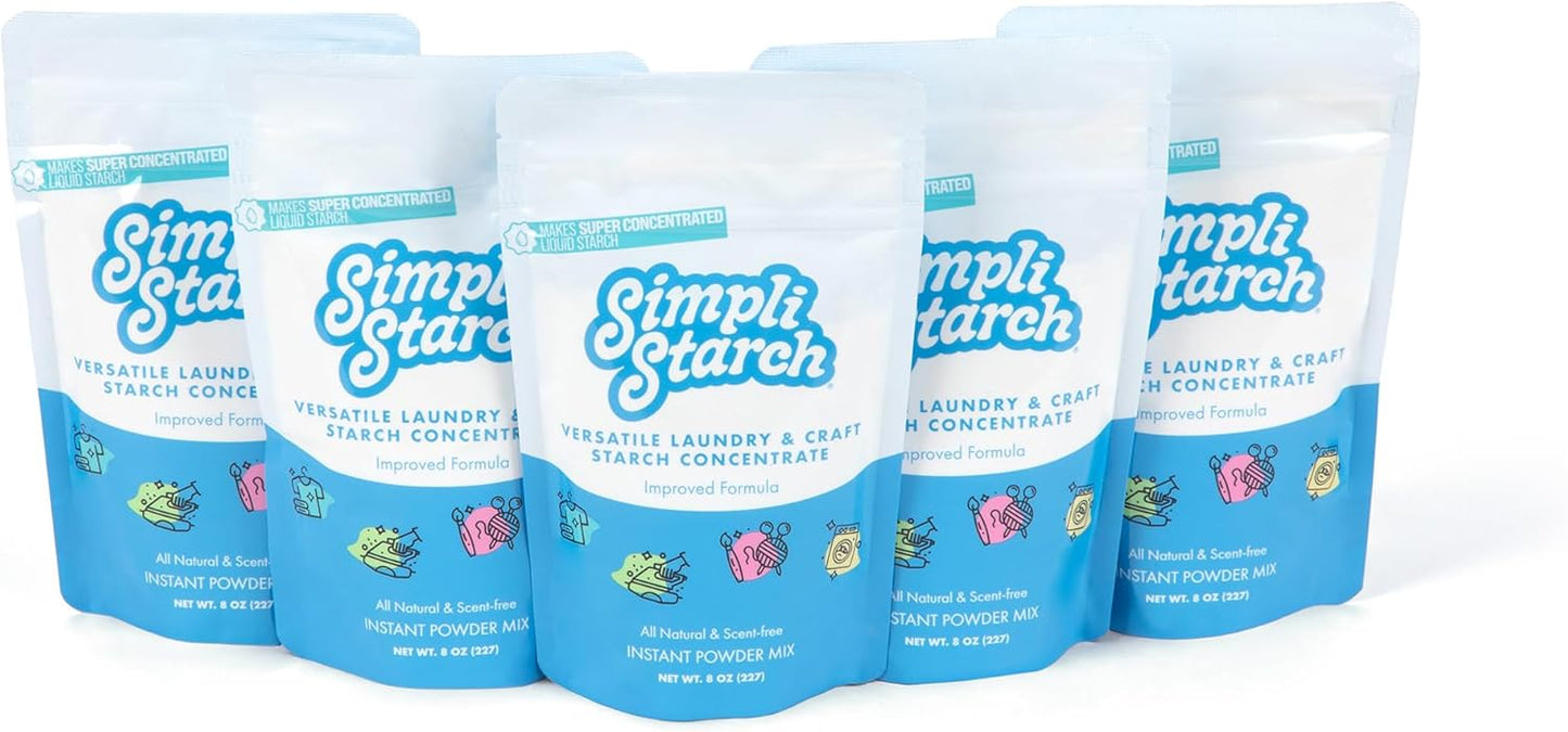 Simpli Starch Dissolvable Starch Powder Mix for Laundry & Crafts